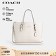 蔻馳（COACH）【品牌直供】女士MOLLIE中號手提斜挎托特包白色CV966禮物