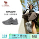 駱駝（CAMEL）戶(hù)外復古慢跑步女鞋厚底增高運動(dòng)鞋子 X23C30L4034 城堡灰 38