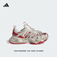 adidas FOS系列輕機甲鞋-賽博XLG RUNNER DELUXE厚底跑鞋阿迪達斯   亮白/灰/淺猩紅（推薦女生選小半碼）   40