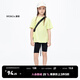 little MO&Co.兩件套 兒童套裝-童裝夏裝女童純棉短袖T恤抑菌短褲 冷光綠色 120 120/56