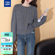 唐獅（TonLion）2025秋冬新款小香風(fēng)開(kāi)衫毛衣女圓領(lǐng)溫柔氣質(zhì)針織衫