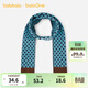 巴拉巴拉balaOne童裝兒童圍巾男童女童提花圖案舒適保暖 藍色調00388 130cm