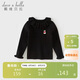 戴維貝拉（DAVE＆BELLA）兒童毛衣套頭衫秋冬女童翻領(lǐng)中大童打底上衣