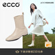 愛(ài)步（ECCO）靴子女 時(shí)尚潮流百搭經(jīng)典平底羊皮輕奢女靴 舞悅244403 石灰色24440359113 38