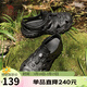 駱駝洞洞鞋男清涼戶(hù)外沙灘鞋厚底包頭涉水溯溪鞋 L25M162035M 黑色 41