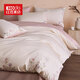 紅豆家紡貢緞長(cháng)絨棉床上四件套親膚被套床單新疆棉被罩床笠罩四季通用床品 云朵吐司【細膩柔順 可裸睡】 1.8m 床單款 四件套-被套200x230cm