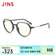 睛姿（JINS）防藍光輻射平光眼鏡框玳瑁電腦護目鏡升級定制FPC23A001 94黑色