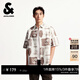 杰克·瓊斯（JACK&JONES）男裝夏季新款百搭圖案印花舒適純棉泡泡紗翻領(lǐng)短袖襯衫225204023 A06本白色 M