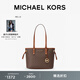 MICHAEL KORS邁克高仕 MK Jet Set Travel 超小號迷你手提菜籃子托特包女包 深棕色 200 小號