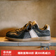 馬登暗紋絲綢國潮德訓鞋秋季新款男鞋休閑百搭運動(dòng)板鞋防滑鞋子 墨黑 （偏大，拍小一碼）  43