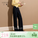 三彩2025冬季新款一體絨磨毛牛仔褲休閑褲直筒褲長(cháng)褲收腰S 深海藍 L 165/72A 165/72A