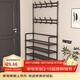 飛旺藤達簡(jiǎn)易鞋架子家用門(mén)口多層室內寢室宿舍出租屋用鞋柜置物架衣帽架 【店長(cháng)力薦】黑色5層80CM