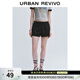 UR夏季新款女裝時(shí)尚休閑運動(dòng)風(fēng)撞色拼接短褲UYY650037 黑色 (偏短) M