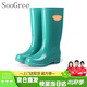 SooGree雨靴高筒水靴勞保長(cháng)筒膠鞋下田釣魚(yú)雨靴低筒水鞋防水套鞋