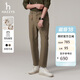 哈吉斯（HAZZYS）男裝 春簡(jiǎn)約男褲子直筒褲商務(wù)通勤長(cháng)褲PHIZ系列棉彈休閑褲男