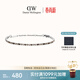 丹尼爾惠靈頓（DanielWellington）dw手鏈女星光網(wǎng)球金棕拼銀色時(shí)尚輕奢送女友生日禮物DW1114