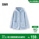 森馬（Semir）外套女冬季中長(cháng)款兩面穿仿羊羔毛搖粒絨2025純色夾克109725108003