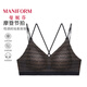 曼妮芬性感時(shí)尚背心女士薄款美背內衣芒果杯文胸抗菌一體內搭外穿吊帶 午夜探戈 L (165) 適合（75C/80AB）