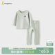 童泰（TONGTAI）寶寶套裝秋冬季嬰兒衣服兒童發(fā)熱內衣上衣褲子無(wú)痕睡衣綠色90cm