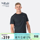 Rab睿坡男士新款速干短袖運動(dòng)健身修身上衣休閑輕薄T恤 QBL-05 黑灰色BEL M