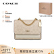 蔻馳（COACH）【品牌直供】女包風(fēng)琴單肩斜挎鏈條包禮物女送女友生日禮物 【小號】奶茶拼白CW206 IMXDM