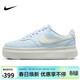 耐克（NIKE）女子休閑鞋NIKE COURT VISION運動(dòng)鞋DZ5394-400天藍白37.5