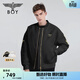 BOY LONDON【倫敦塔橋】短款棉服情侶冬仿?tīng)C金潮流棉衣外套N29008 黑色 M