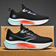 希與菡2026春季大碼男鞋46加寬加大跑步鞋47透氣網(wǎng)面休閑鞋48戶(hù)外運動(dòng)鞋 YU08黑洋紅 46