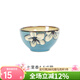 玉泉家用陶瓷米飯碗單個(gè)韓式創(chuàng  )意手繪面碗湯碗餐具個(gè)性學(xué)生加厚 七里香4.5英寸碗