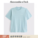 Abercrombie & Fitch美式復古舒適經(jīng)典LOGO重磅圓領(lǐng)短袖T恤25夏季男裝123-5017 藍綠色 L (180/108A)