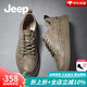 Jeep吉普男鞋春季新款英倫風(fēng)透氣商務(wù)休閑皮鞋男簡(jiǎn)版百搭軟底板鞋子男 駝色(皮鞋碼) 41