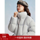 茵曼2025冬季女裝新款云柔泡芙無(wú)膽羽絨服高充絨量鴨絨面包服外套 灰藍色-短款 S 154-160cm /91-100斤