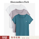Abercrombie & Fitch經(jīng)典小麋鹿圖案女裝夏季美式3件組合裝圓領(lǐng)短袖T恤139-4670 多色 XS 160/84A