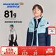 Skechers斯凱奇秋冬季新款男女中大童梭織羽絨服背心羽絨馬甲L424K096