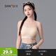 三福2024新款運動(dòng)風(fēng)文胸女固定杯抹胸美背細肩帶裹胸吊帶背心內衣 膚色 75B