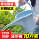 加厚長(cháng)嘴澆花桶超大容量塑料長(cháng)嘴澆水壺澆花家用種菜灑水壺 【5L大容量】天空藍尖嘴澆水桶