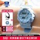卡西歐（CASIO）G-SHOCK學(xué)生炫彩運動(dòng)防水防震男表經(jīng)典小方塊日韓手表新年禮物 GAX-100CSA-2APR嫩藍色