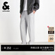 杰克·瓊斯（JACK&JONES）男裝春季時(shí)尚潮通勤簡(jiǎn)約百搭舒適純色純棉運動(dòng)衛褲直筒休閑褲男 GH1 淺花灰-直筒 第一批 31 175