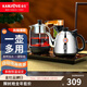金灶（KAMJOVE） 自動(dòng)上水電熱水壺電茶爐耐熱玻璃煮茶器煮茶壺黑茶自動(dòng)加水燒水壺全自動(dòng)茶臺燒水壺 0.9L 旋轉加水款