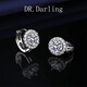 DR. DARLING莫桑鉆石耳環(huán)女2026年新款項鏈耳釘耳飾耳圈首飾生日禮物送女友 太陽(yáng)花耳釘1克拉一對【當/次日達】