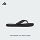 adidas KEITAKI ALPHA拖鞋人字拖男女阿迪達斯官方輕運動(dòng) 黑色/白     40.5