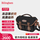白金漢（Billingham）Hadley small pro單肩攝影相機包男女通用數碼收納適用富士尼康徠卡哈蘇X2D微單斜挎單反包 黑色帆布/褐色邊 505001-70 官方標配