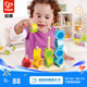 Hape木質(zhì)玩具  堆堆樂(lè )木制敲打臺敲棒臺幼兒園早教玩具1-3歲男孩女孩  E0504 數字堆堆樂(lè )