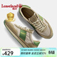楓葉（leaveland）男鞋春夏新品英倫風(fēng)復古透氣阿甘鞋男輕便軟底戶(hù)外休閑旅游鞋子男 卡其色(皮鞋碼) 41 (255mm)