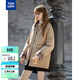 唐獅（TonLion）2025冬女燈芯絨翻領(lǐng)一手長(cháng)棉衣