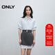 ONLY2025夏季新款休閑通勤襯衫短裙顯瘦套裝連衣裙女|125207036 A41場(chǎng)空藍色 S