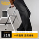 卡賓（CABBEEN）【黑牛D9】牛仔褲男結構款時(shí)尚寬松直筒挺括有型冬季牛仔褲