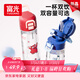 富光兒童水杯壺Tritan學(xué)生吸管杯便攜男女夏季耐熱耐摔塑料杯子468ml