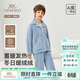 英氏（YEEHOO）兒童睡衣秋冬法萊絨抗靜電家居服可外穿男女童加絨加厚套裝