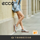 愛(ài)步（ECCO）板鞋女 26年新款春季時(shí)尚百搭牛皮輕盈德訓休閑鞋 柔酷11號235803 水泥灰/銀色/黑色23580361575 37 （尺碼偏大，建議拍小一碼）